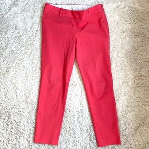 J. Crew Factory Light Red Winnie Skinny Dress Pants
